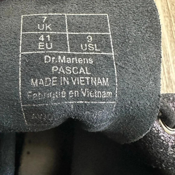 Doc Martens Pascal Metallic glitter laced up boots - Picture 7 of 8